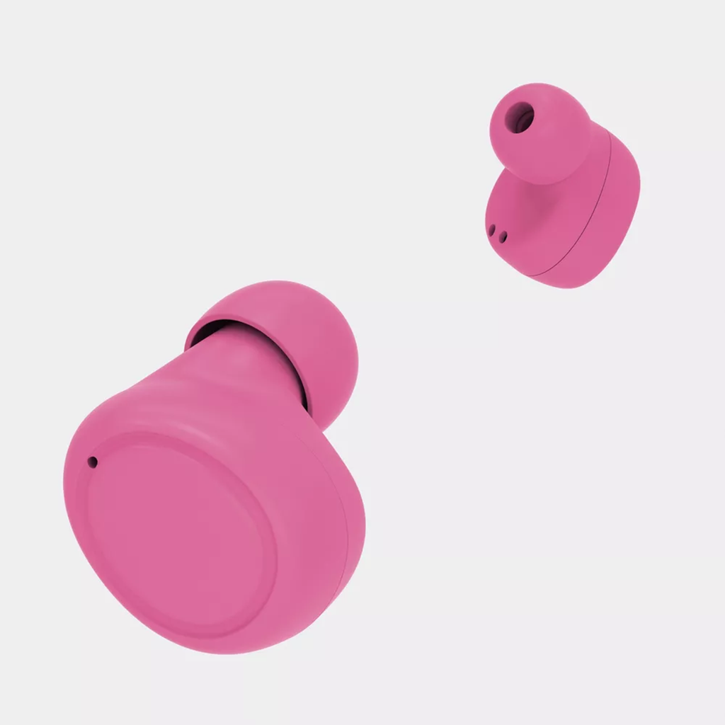 Pink Wireless In‑Ear Bluetooth Earbuds With Long Playtime Headphones